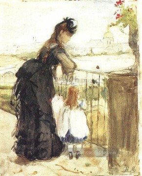 matteo balkon Ölbilder verkaufen - auf dem Balkon Berthe Morisot